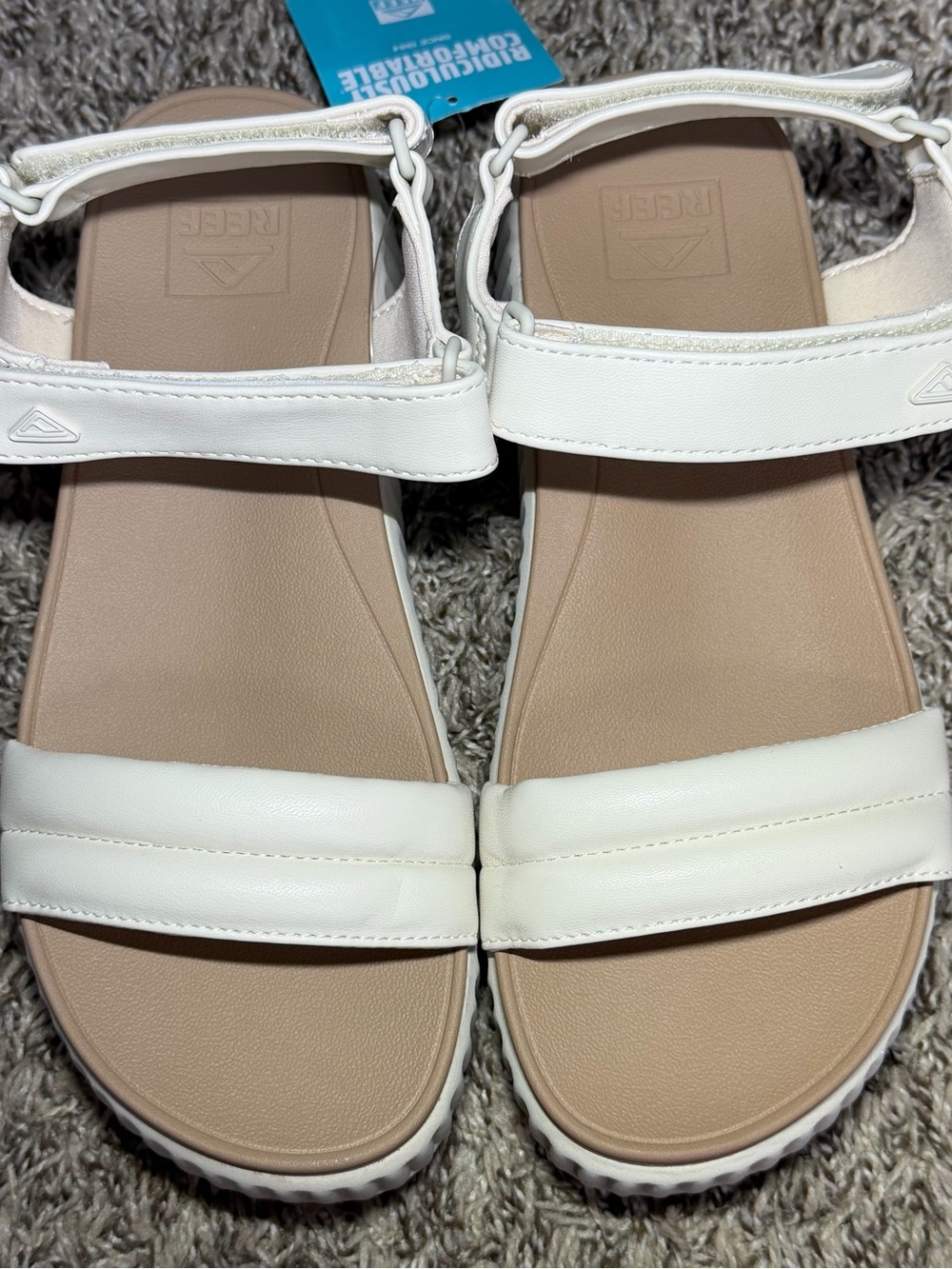 Reef Vista Higher Raya Ankle Strap Sandals Women’s Size 8 Beige CJ6557 NEW - Picture 9 of 10